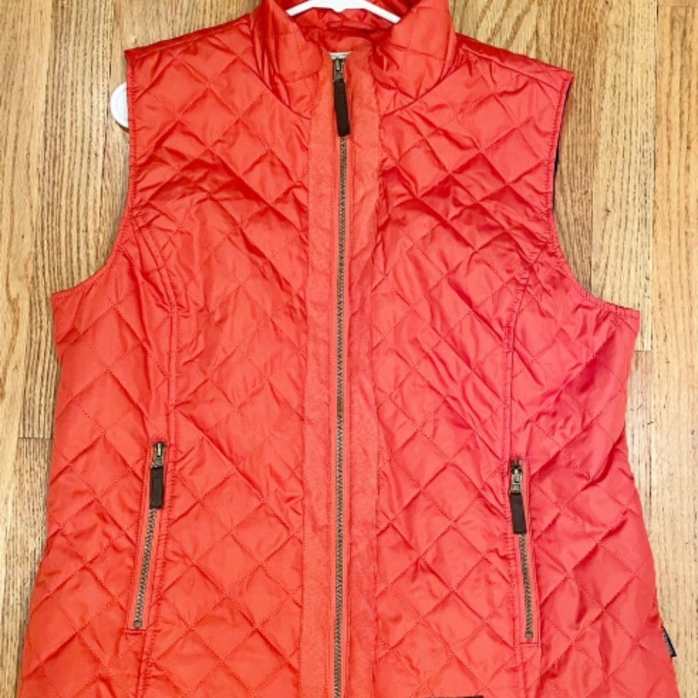 G.H. Bass & Co sz XL X Large Women's Vest Orange/Rust - Picture 1 of 11